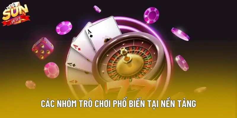 Các nhóm trò chơi phổ biến tại nền tảng